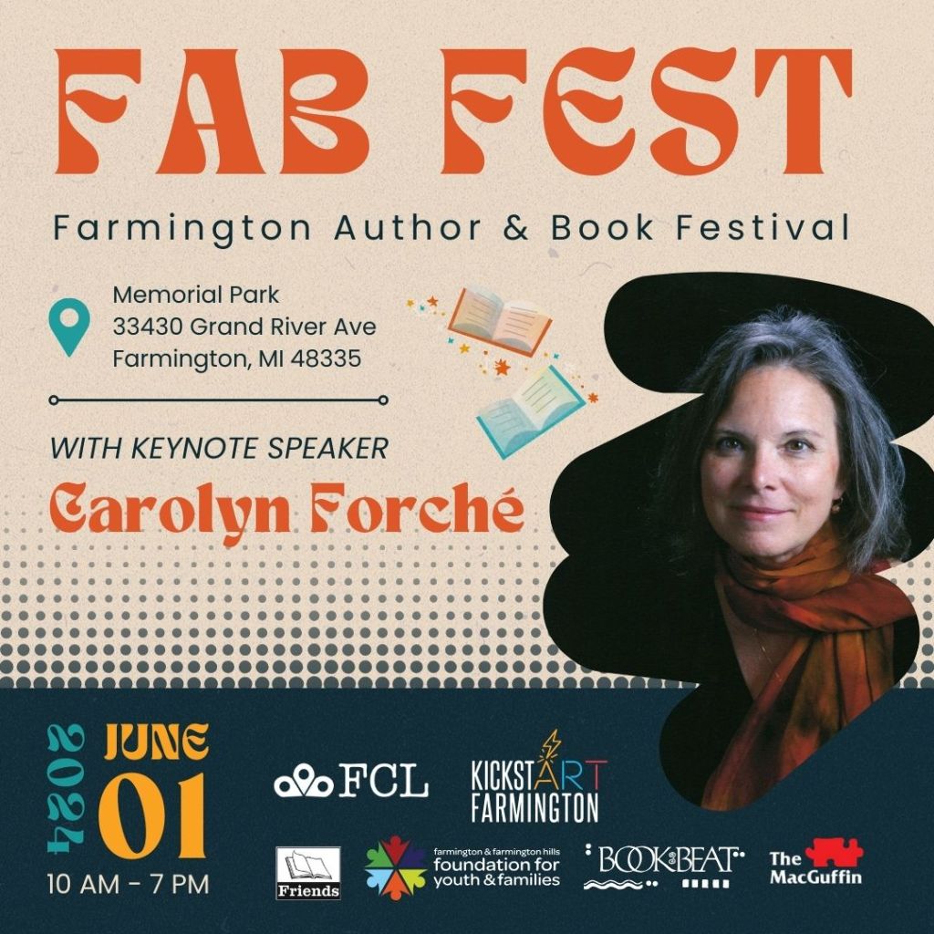 Farmington Author & Book Festival (June 1st, 2024)